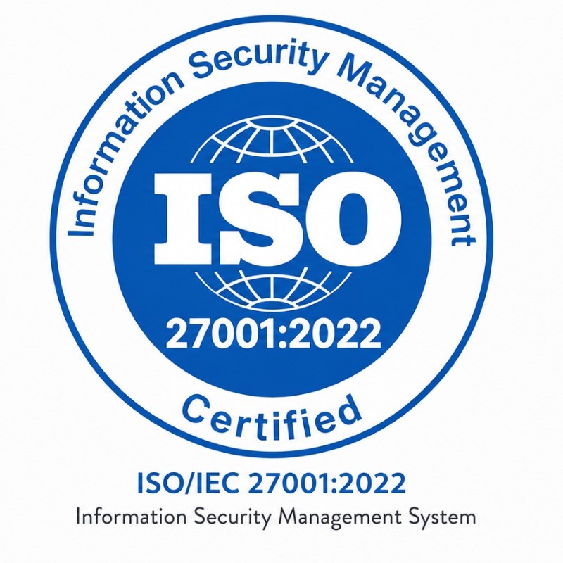 ISO/IEC 27001:2022 certification mark